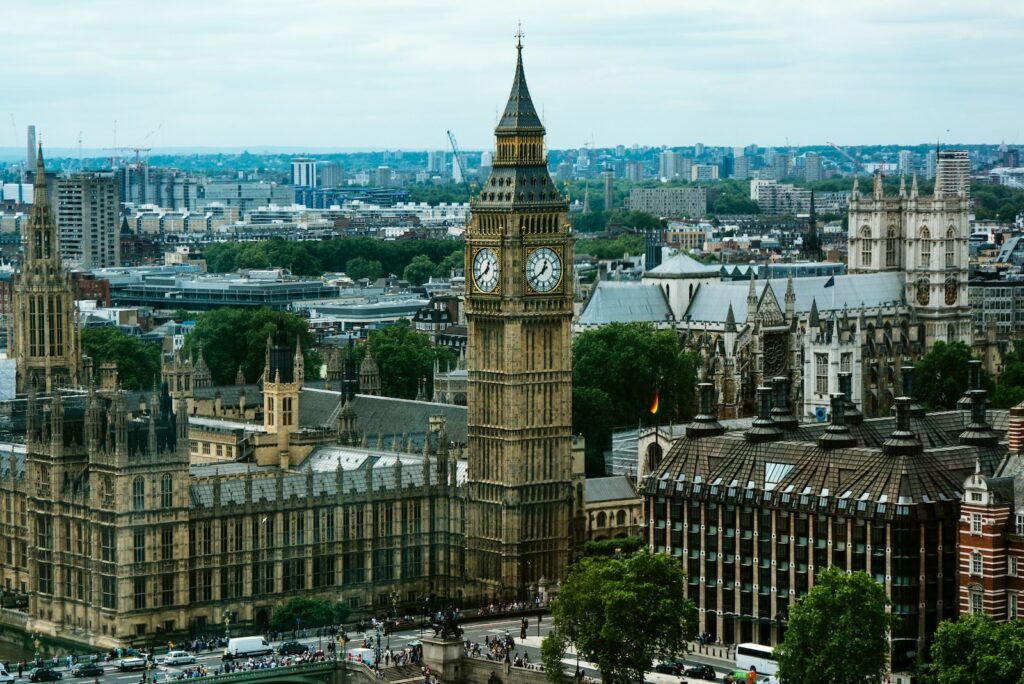 Big Ben and the palace of westminster, London